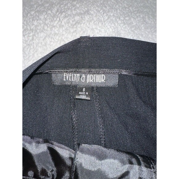 Evelyn & Arthur Black Dress Pants Slacks Size 6 Stretch material EUC - Picture 4 of 11
